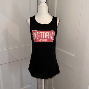 Women’s Victoria’s Secret Sport Black Workout Athletic Gym Tank Size Small
